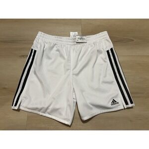 Adidas Youth Boys White Athletic Running Shorts Soccer Gym Size Large 14